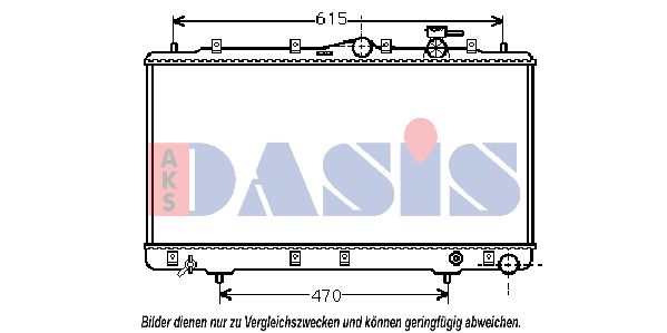 AKS DASIS Jäähdytin,moottorin jäähdytys 560090N